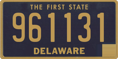 DE license plate 961131
