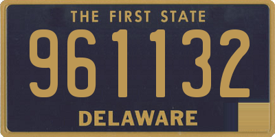 DE license plate 961132