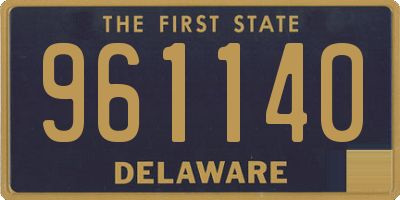 DE license plate 961140