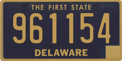 DE license plate 961154