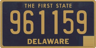 DE license plate 961159