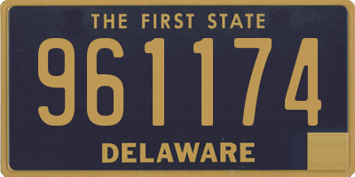 DE license plate 961174