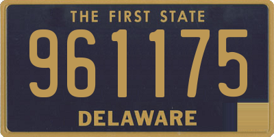 DE license plate 961175