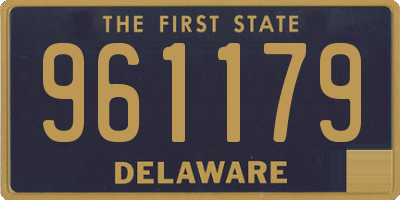 DE license plate 961179
