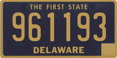 DE license plate 961193