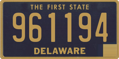 DE license plate 961194
