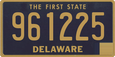 DE license plate 961225
