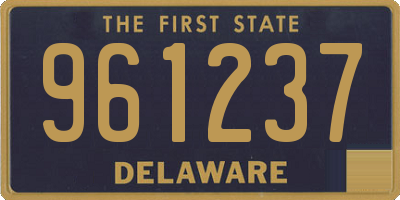 DE license plate 961237