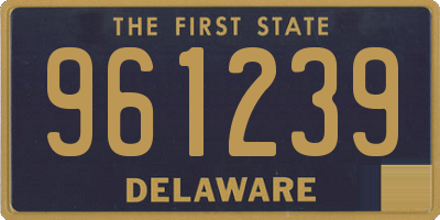 DE license plate 961239