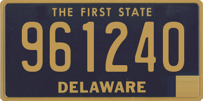 DE license plate 961240