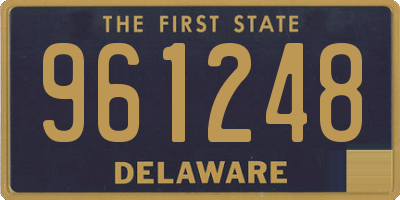 DE license plate 961248