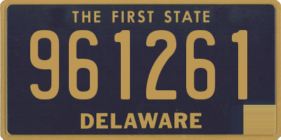 DE license plate 961261