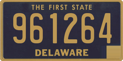 DE license plate 961264