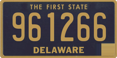 DE license plate 961266