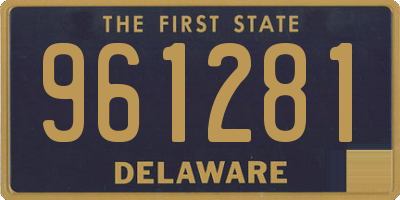 DE license plate 961281