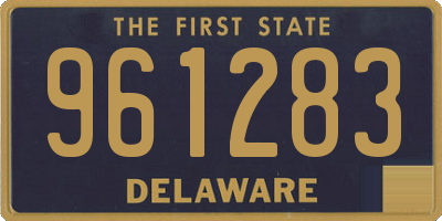 DE license plate 961283