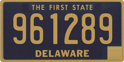 DE license plate 961289