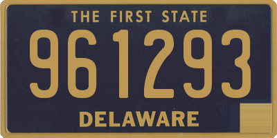 DE license plate 961293