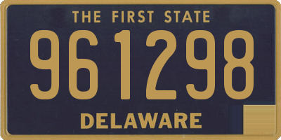 DE license plate 961298