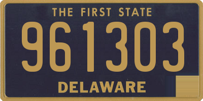 DE license plate 961303