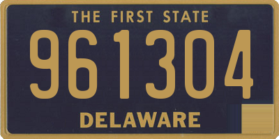 DE license plate 961304