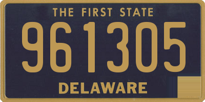DE license plate 961305