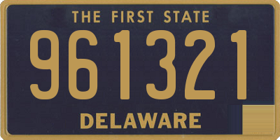 DE license plate 961321