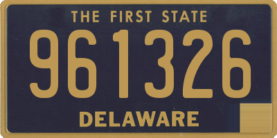 DE license plate 961326