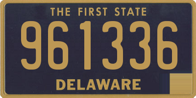 DE license plate 961336