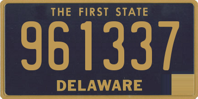 DE license plate 961337