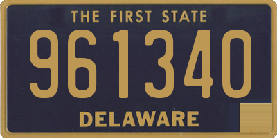 DE license plate 961340