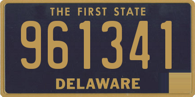 DE license plate 961341