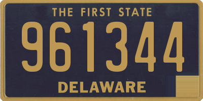 DE license plate 961344