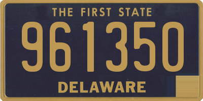 DE license plate 961350