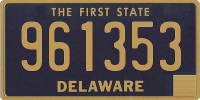 DE license plate 961353