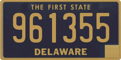 DE license plate 961355