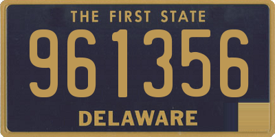 DE license plate 961356