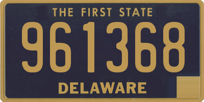 DE license plate 961368