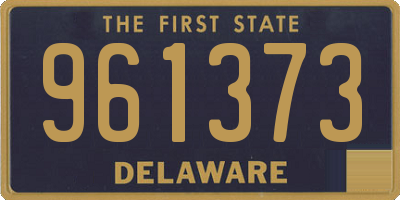 DE license plate 961373