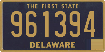 DE license plate 961394