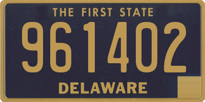 DE license plate 961402