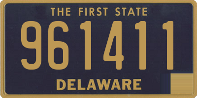 DE license plate 961411
