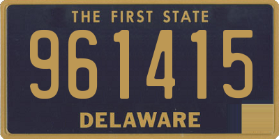 DE license plate 961415