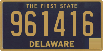 DE license plate 961416