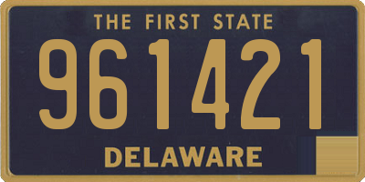 DE license plate 961421