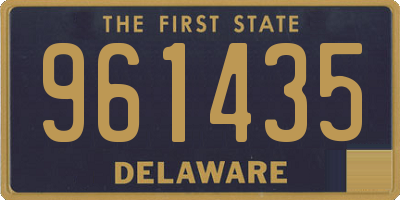 DE license plate 961435