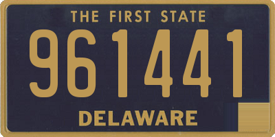 DE license plate 961441