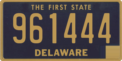 DE license plate 961444