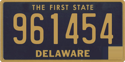 DE license plate 961454