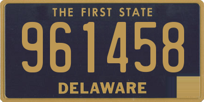 DE license plate 961458